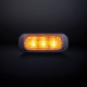 LAMPE FLASH DARK KNIGHT- 3 LEDS - ORANGE - VITRE TRANSPARENTE