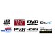 TV HD LCD 22" 55CM DVD
