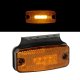 Feu de gabarit avec réflecteur + support - 4 LEDs - Orange - 12/24V