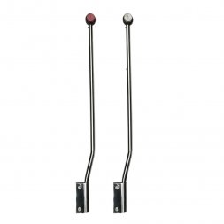 Paire de mires de gabarit coudées en inox - 100 cm
