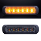  STRANDS - Feu de pénétration fumé 6 LEDs - Orange - 24W - 12/24V