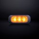 STRANDS - Feu de pénétration fumé 3 LEDs - Orange - 12W - 12/24V