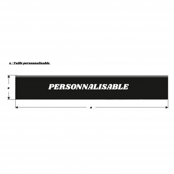 Bavette arrière longues personnalisable