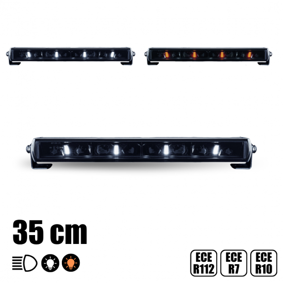 VIKLIGHT - 35 cm - Barre de LEDs simple ligne - 60W - 12/24V