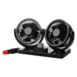 Double ventilateur à 2 vitesses - 2x Ø11 cm - 24V