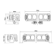LAZER - 41 cm - Barre de LED TRIPLE R 1000 - 17,6W - 12/24V