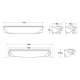 LAZER - 41 cm - Barre de LED AIR-90 - 90W - 12/24V