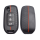 Coque de clés en silicone - Renault MASTER 4 - Noir/Rouge