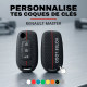 Coque de clés en silicone - Renault MASTER 4 - Noir/Rouge