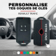 Coque de carte main libre en silicone - Renault Trafic - Rouge/Noir