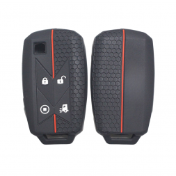 Coque de clés en silicone - Renault T/C/K 2020+ - Noir/Rouge