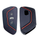 Coque de clés - MAN TGE 2017+ - Silicone noir/rouge