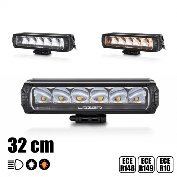 LAZER - 32 cm - Barre de LED TRIPLE R 850 - 66W - 12/24V
