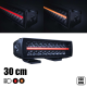 STRANDS - 30 cm - Barre de LEDs de travail double ligne SIBERIA RED TIGER avec veilleuses rouges et orange - 100W - 12-24V