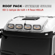 ROOF PACK pour Mercedes ACTROS - Rampe de toit + 4x JUMBO Full LED w/ veilleuses blanches et orange