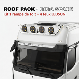 ROOF PACK LEDSON pour Mercedes ACTROS - Rampe de toit + 4x LEDSON Pollux9+