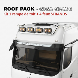ROOF PACK STRANDS pour Mercedes ACTROS - Rampe de toit + 4x STRANDS Dark Knight Insane