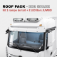 ROOF PACK pour Mercedes ACTROS - Rampe de toit + 2x barres de LED 55 cm JUMBO