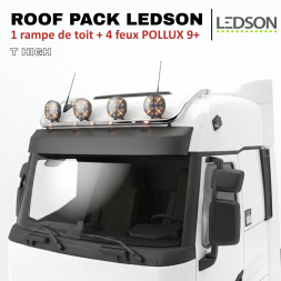 ROOF PACK pour Renault T High - Rampe de toit + 4x LEDSON Pollux9+