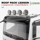 Roof pack MAN TGX - Rampe de toit + 4x projecteurs longue portée JUMBO FULL LEDs w/ feux de position blancs et orange