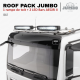 Roof pack MAN TGX - Rampe de toit + 4x projecteurs longue portée JUMBO FULL LEDs w/ feux de position blancs et orange