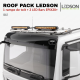 Roof pack MAN TGX - Rampe de toit + 4x projecteurs longue portée JUMBO FULL LEDs w/ feux de position blancs et orange