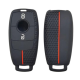 Coque de clés en silicone - Mercedes ACTROS MP4 / MP5 / ACTROS ProCabin - Noir/Rouge