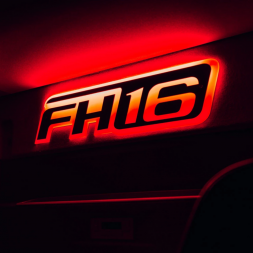 Plaque murale avec Logo "FH16" lumineux - Pour Volvo Trucks