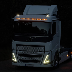 Kit complet pare soleil + 6 barres LED VIKLIGT YMER 10" avec système Dynamic Lighting Assist - Volvo FH - FM