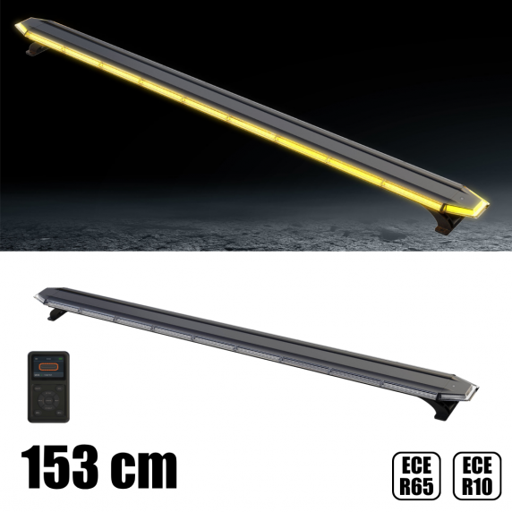 JUMBO - Rampe de signalisation 153 cm + Télécommande - 87W - 12/24V