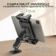 Support tablette 5" à 13" - Pour tableau de bord - Fixation 4 vis