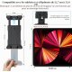 Support tablette 5" à 13" - Pour tableau de bord - Fixation 4 vis