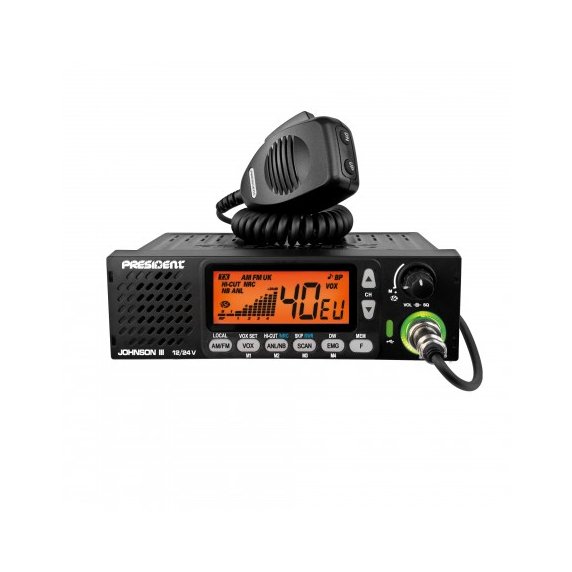 Poste radio-CB Johnson III - AM/FM - 12/24V