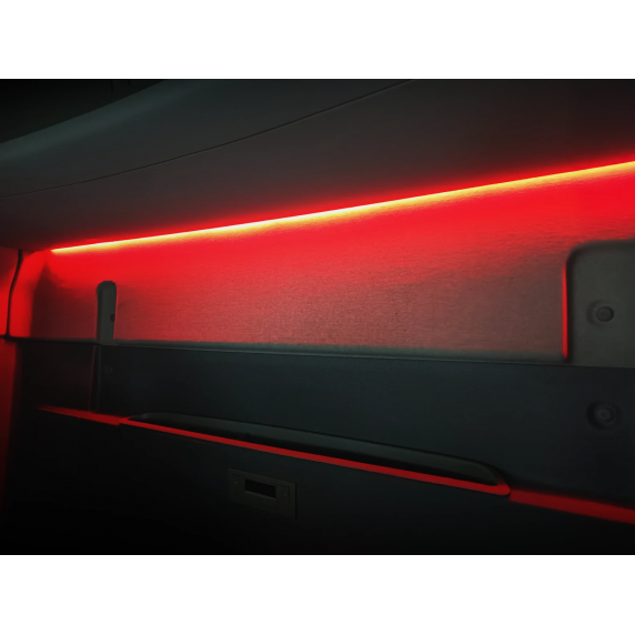 Éclairage d'ambiance rouge et blanc - intérieur de cabine Volvo FH - 180 cm - 24V