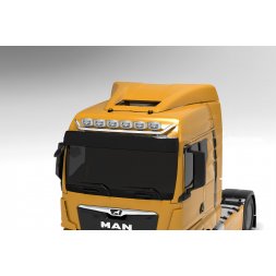 Rampe de toit V-MAX - 6 feux - MAN TGX 2020 - Cabine GM - Avec visière - Avec ou sans LEDs