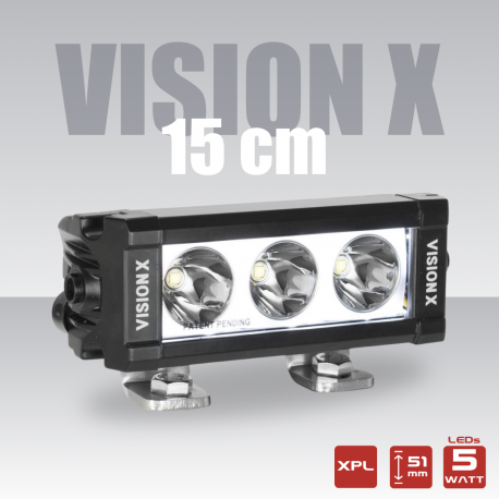 Vision X - 13 cm - Barre de LEDs XPL-H - Veilleuses blanches