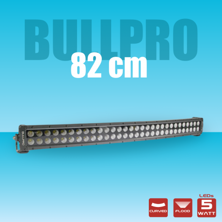 RAMPE LED 82CM DOUBLE LIGNES INCURVEE 300W