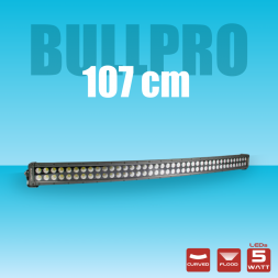 RAMPE LED 107CM DOUBLE LIGNES INCURVÉE 400W