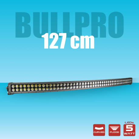 RAMPE LED 127CM DOUBLE LIGNE INCURVÉE 480W