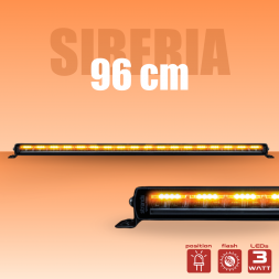 SIBERIA NG - 96 cm - Barre de LEDs avec veilleuses + feux flash - 108W - 12-24V