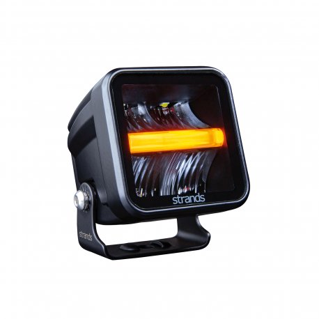 STRANDS - 72 mm - Feu de travail à LEDs avec veilleuses orange et rouges - 37W - 12-24V