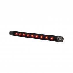 STRANDS - 23,8 cm - Feu arrière slim 9 LEDs - 3 modes - Vitre fumée - 12-24V