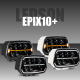 LEDSON - Feu longue portée EPIX10+ - Full LEDs - Veilleuses blanches/orange - Flash mode - 150W - 12-24V