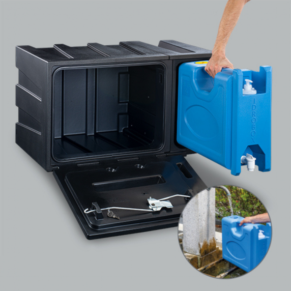 IDROBOX 80 - Coffre à outils avec réservoir d'eau 18L