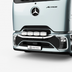 Cab. 2500 mm - Rampe de calandre CITY - 4 feux - Mercedes ACTROS ProCab 2025+ - Avec ou sans LEDs / Flash