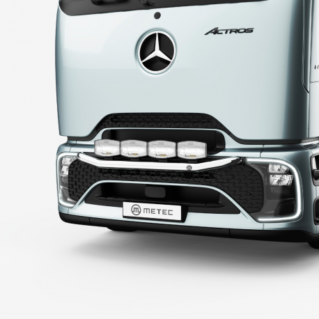Cab. 2500 mm - Rampe de calandre CITY - 4 feux - Mercedes ACTROS ProCab 2025+ - Avec ou sans LEDs / Flash