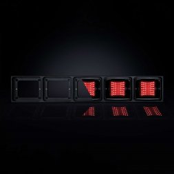 Support horizontal 5 feux pour pare-chocs arrière