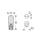Ampoule LED T10 blanc - W2,1 x 9,5d - 24-30V - 150 lm - 6500K