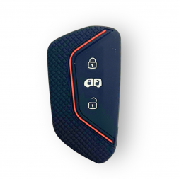 Coque de clés - MAN TGE 2017+ - Silicone noir/rouge