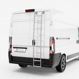 Échelle arrière H2 en inox - OPEL Movano - FIAT Ducato - CITROEN Jumper - TOYOTA Proace Max - PEUGEOT Boxer